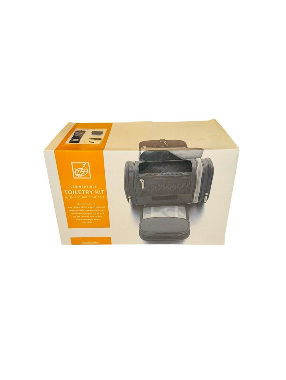 Brookstone Convertible Toiletry Kit with Security Shuttle